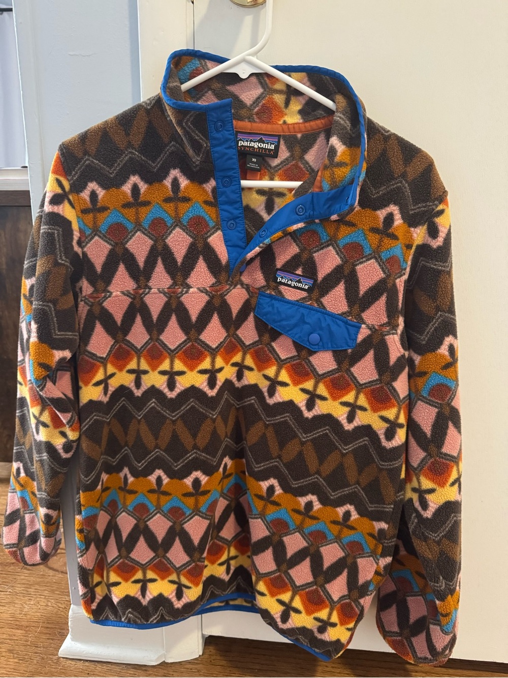 Patagonia Women’s Pullover Jacket - Pink, Brown, Blue, Yellow